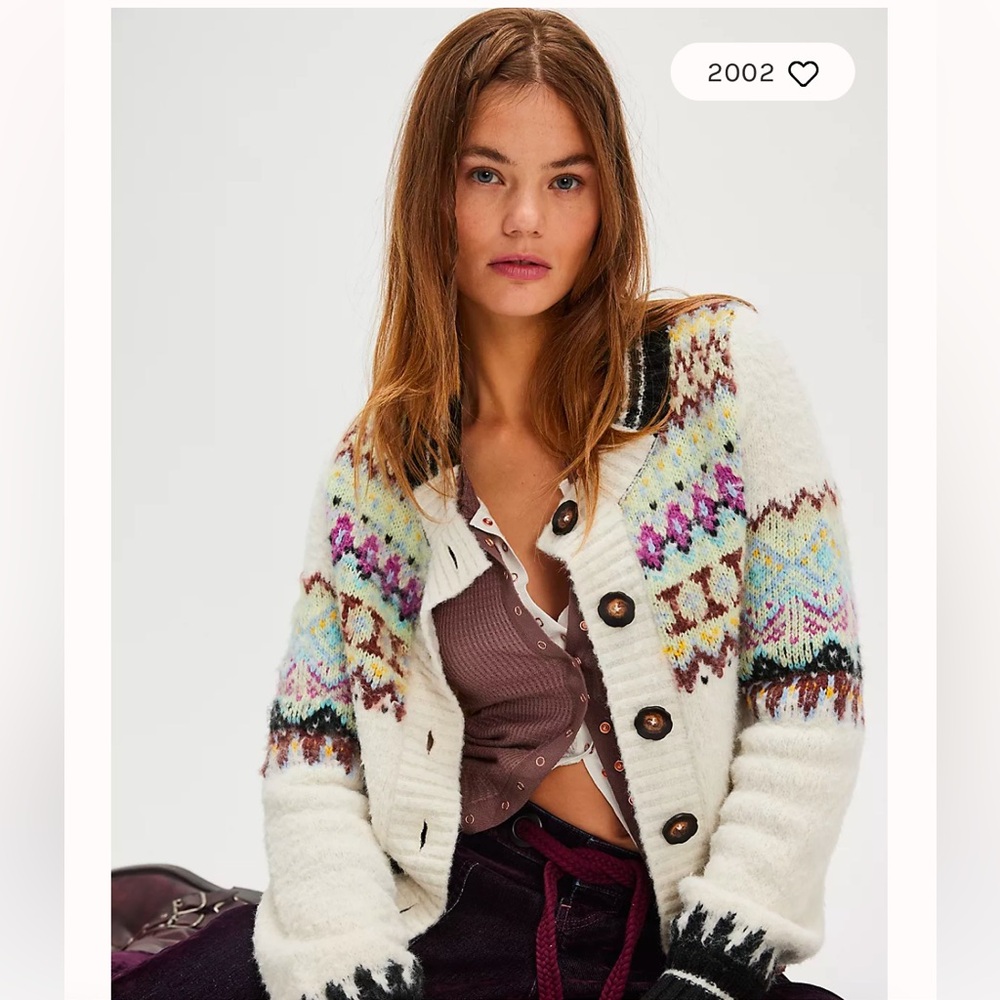 Free people Millie cardigan oatmeal combo